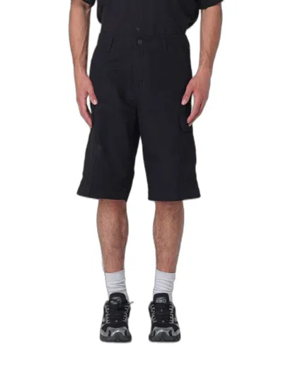 Carhartt Wip Cotton Cargo Bermuda Shorts In Black