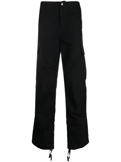 Carhartt Wip Cotton Cargo Trousers In Black