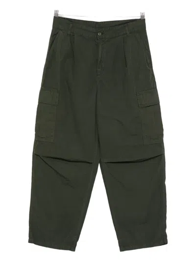 Carhartt Wip Cotton Cargo Trousers In Green