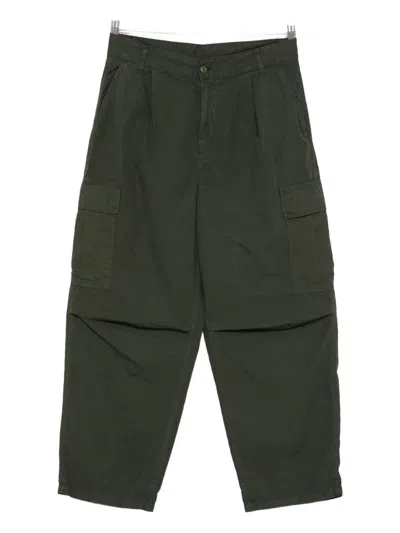 Carhartt Wip Cotton Cargo Trousers In Green