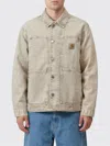 Carhartt Wip Cotton Denim Jacket In Brown