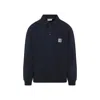 Carhartt Work In Progress French Terry Polo Sweatshirt In Black