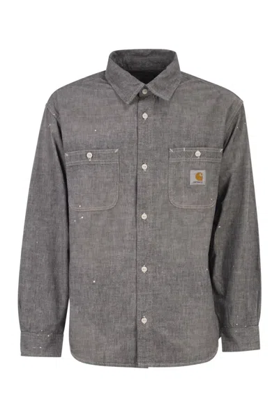 Carhartt Wip Cotton Shirt With Paint Splatter Details In Multi