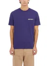 Carhartt Wip Cotton T-shirt Noodle Soup In Purple