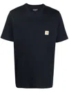 Carhartt Vintage  Pocket T Shirt Top In Washed Black, Men's At Urban Outfitters In Black