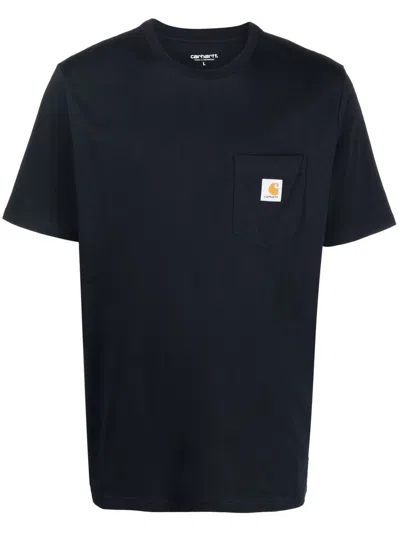 CARHARTT CARHARTT WIP COTTON T-SHIRT WITH LOGO PATCH