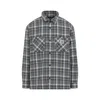 Carhartt Wip Cronyn Dark Navy Cotton Shirt Jacket In Gray