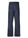 Carhartt Logo-patch Straight-leg Jeans In Blue