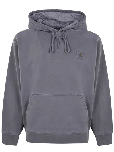 Carhartt Wip Dark Grey Cotton Hooded Vista Sweat In Gray