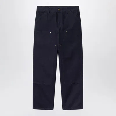 Carhartt Organic Cotton Straight-leg Trousers In Black