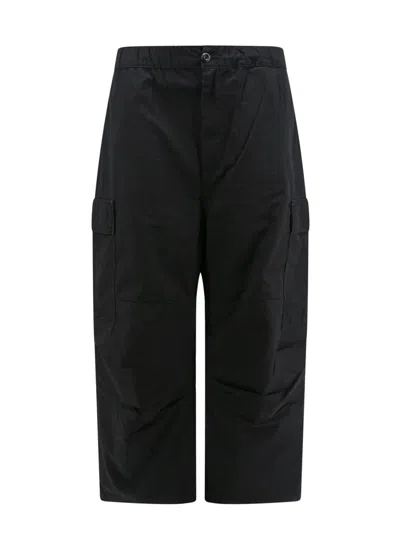 Carhartt Wip Darted Knee Detailed Cargo Trousers In Black