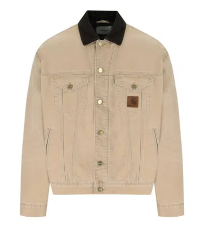 Carhartt Wip Dayton Trucker Dusty Brown Jacket In Neutral