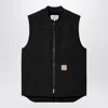 Carhartt Canvas Waistcoat Front Pockets Sleeveless Design In Black