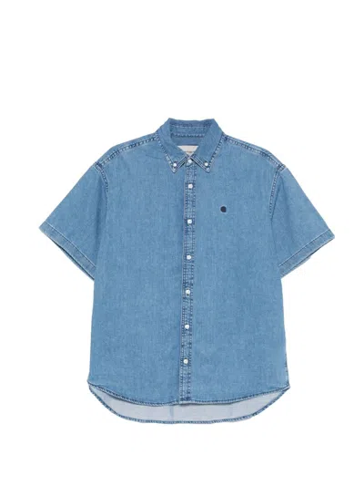 Carhartt Wip Denim Cotton Shirt In Blue