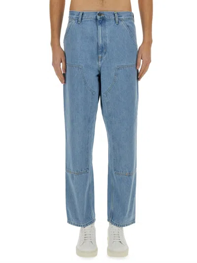 Carhartt Wip Double Knee Jeans In Blue