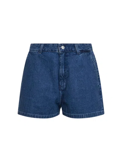 Carhartt Wip Denim Shorts In Blue