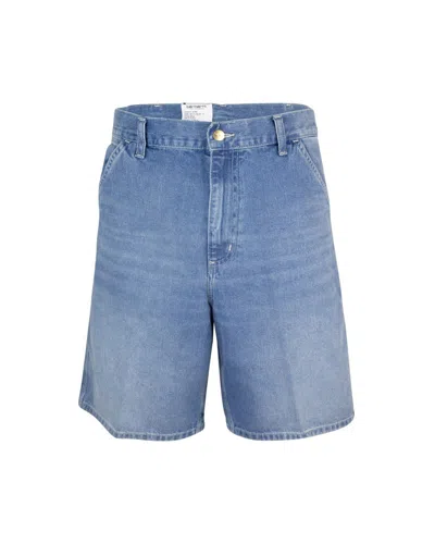 Carhartt Wip Bermuda Simple In Denim Blu In Blue