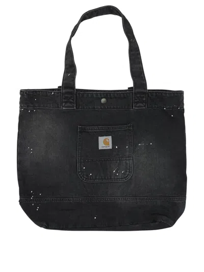 Carhartt Wip “denim Tote” 大号单肩包 In Black
