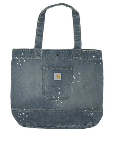 Carhartt Wip “denim Tote” 大号单肩包 In Blue