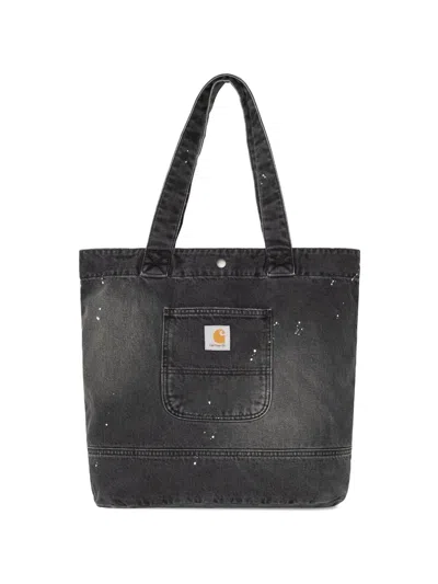 Carhartt Wip Destroyed Tote Bag In Black