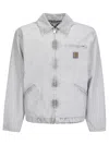 Carhartt Wip Og Detroit Dearborn Canvas Jacket In Gray