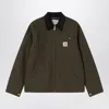 Carhartt Wip Detroit Jacket Olive/black In Burgundy