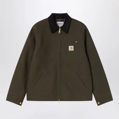 Carhartt Wip Detroit Jacket Olive/black In Burgundy
