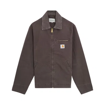 Pre-owned Carhartt Wip Detroit Jacket (stone Canvas) 'shale' | Brown | Men's Size M