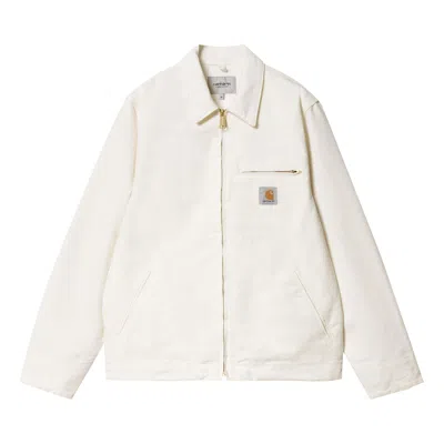 Pre-owned Carhartt Wip Detroit Jacket 'wax/wax' | White | Men's Size L