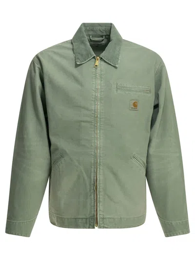 Carhartt Wip "detroit" Lightweight Jacket In Green