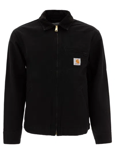 Carhartt Wip "detroit" Overshirt Jacket In Black
