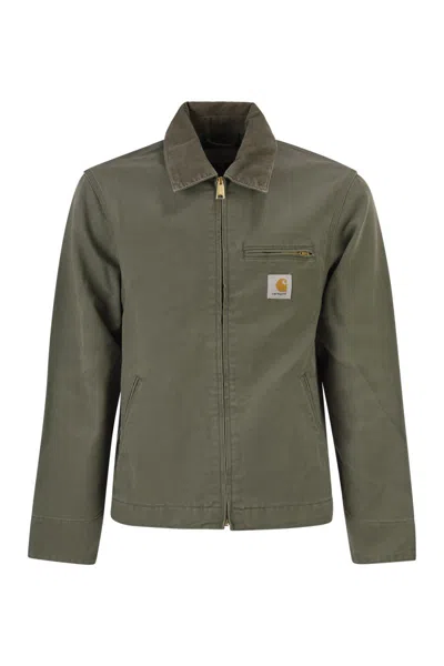 Carhartt Wip Detroit - Sturdy Canvas Jacket In Green