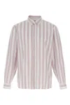 Carhartt Striped Pattern Button-down Collar Cuffed Sleeves Shirt In Multi