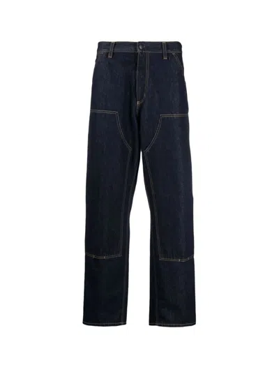 Carhartt Men's Single Knee Pant In Black In Blue