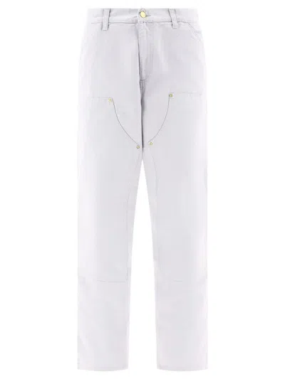 Carhartt Double Knee Trousers In Grey