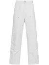 Carhartt Straight Leg Trousers Pockets Loops In Grey