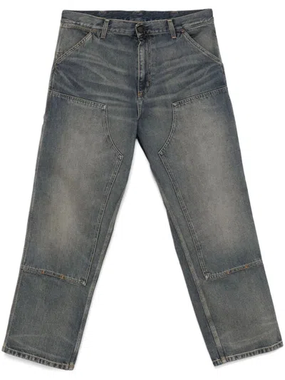 Carhartt Wip Double Knee Pant In Blue