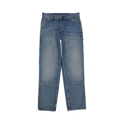 Pre-owned Carhartt Wip Double Knee Pant 'blue (stone Washed)'