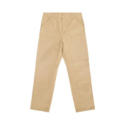 Pre-owned Carhartt Wip Double Knee Pant 'bourbon' In Tan