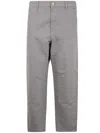 Carhartt Single Knee Pant Sonyc Silver In Cotton In Grey