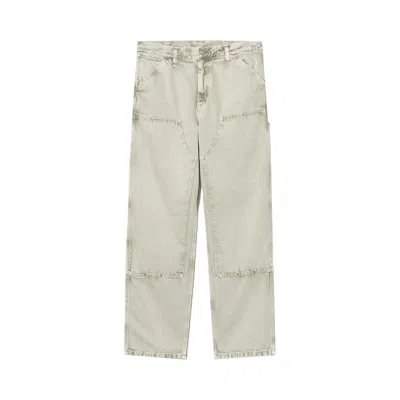 Pre-owned Carhartt Wip Double Knee Pant 'opuntia' | Grey | Men's Size 36 In Gray