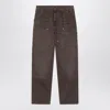Carhartt Wip Brown Cotton Double Knee Pant In Brown