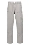 Carhartt Trousers With Knee Patch And Pockets In Gray