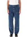 Carhartt Wip Double Knee Pants In Blue