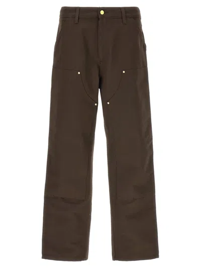Carhartt Wip 'double Knee' Pants In Brown