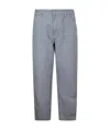 Carhartt Wip Double Knee Pants In Gray