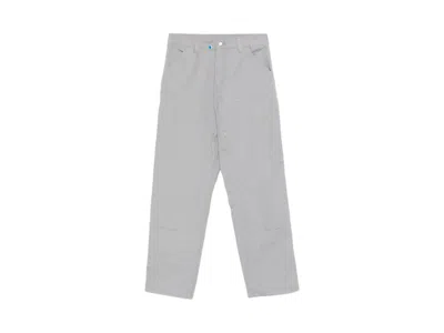 Pre-owned Carhartt Wip Double Knee Pants In Gray (rinsed)