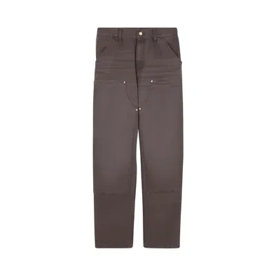 Pre-owned Carhartt Wip Double Knee Pants (stone Canvas) 'shale' | Brown | Men's Size 31