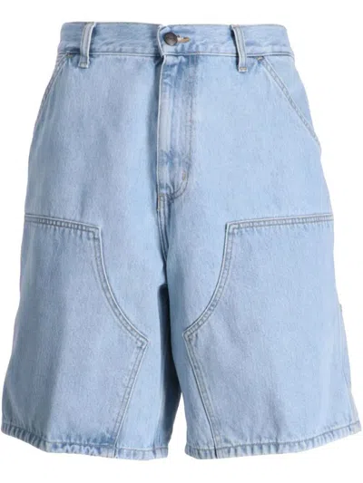 Carhartt Wip Double Knee Short In Blue