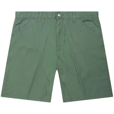 Pre-owned Carhartt Wip Double Knee Short 'park Rinsed' | Blue | Men's Size 34